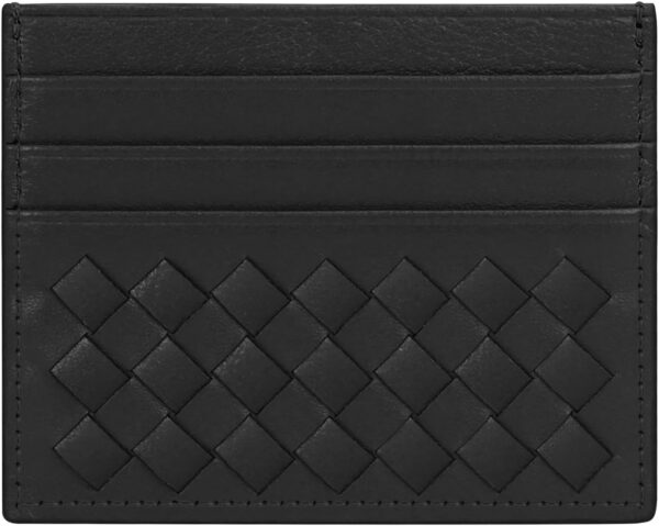 Unaone Slim Minimalist Wallet - Credit Card Holder, Leather Front Pocket Wallet Card Case for Men & Women, Black