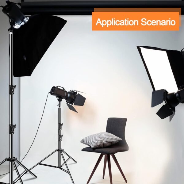"Dual Pack 8.5ft Heavy-Duty Aluminum Light Stands: Your Ultimate Photography Companion!" - Image 2