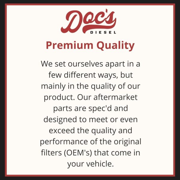 Doc's Diesel Filter Maintenance Kit DGF429+D11878+DPA11888+D3932C | Compatible with Chevrolet/GMC 6.6L Duramax 2500HD, 3500HD 2020+ | Replaces TP1015, 12684038, 84554703, 13508023 - Image 4