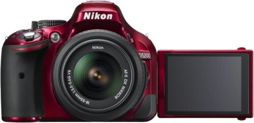 Vivid Adventures Await: Nikon D5200 DSLR with 18-55mm VR Lens in Eye-Catching Red - 이미지 3