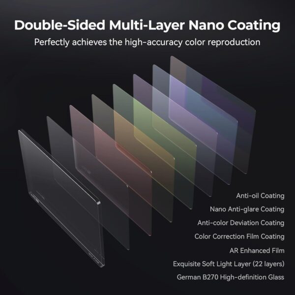 SMALLRIG 4 x 5.65 White Diffusion 1/4 Filter, Square Neutral Density Filter, 4mm Thick Multi-Layer Coated B270 Optical Glass, Compatible with Matte Box for Cinematic Photo Videography - 4742 - Image 3