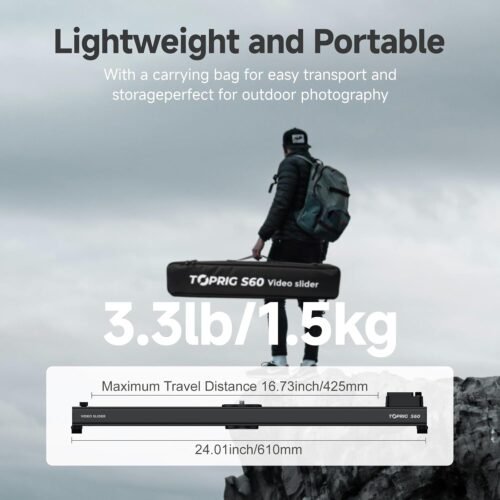 "Unlock Cinematic Potential: Accsoon Toprig 24” Motorized Slider with Smart Dual Control and Dynamic Features" - 이미지 7