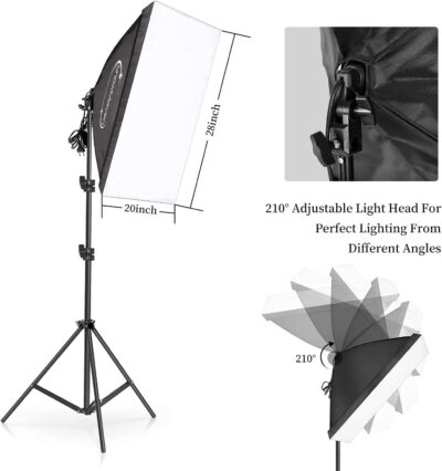 Illuminate Your Creations: The Ultimate Professional Softbox Lighting Kit for Stunning Portraits and Videos - 이미지 4