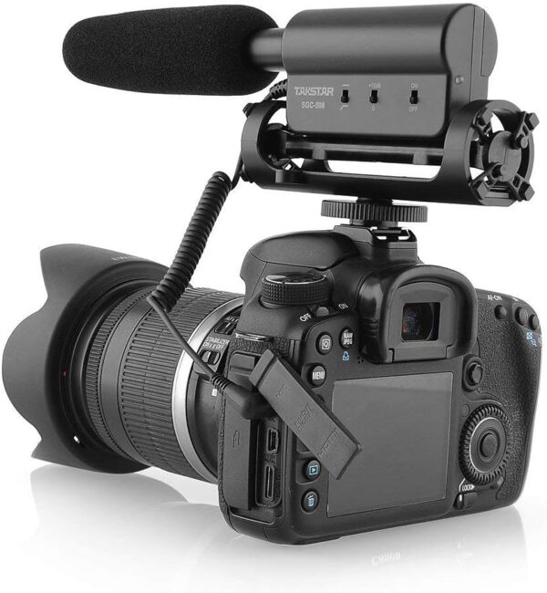 TAKSTAR SGC-598 Photography Interview Shotgun MIC Microphone for Nikon Canon DSLR Camera (Need 3.5mm Interface)Auxiliary - Image 4