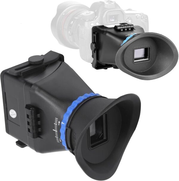 Camera Viewfinder Magnifier, 3X Magnification Sunshade LCD Viewfinder Compatible with 3in, 3.2in Camera Camcorder, SLR Cameras and Mirrorless Cameras Screen Sunshade Hood - Image 6