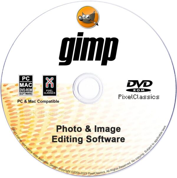 "Unlock Your Creativity: GIMP 2025 Premium Photo Editing Software on CD – Lifetime License, Compatible with All Major Platforms!"