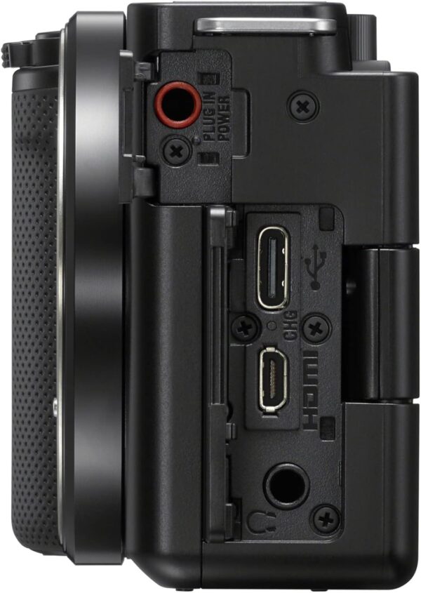 Sony Alpha ZV-E10 - APS-C Interchangeable Lens Mirrorless Vlog Camera Kit - Black - Image 7