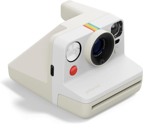 "Capture Memories in Style: Polaroid Now Gen 3 Instant Camera & 16-Photo Film Bundle in Chic Pebble White" - Image 3