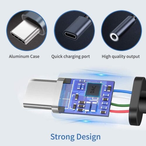 "Ultimate 2-in-1 USB-C Adapter: Dual Function Hi-Res DAC & Fast Charging for iPhone 16/15 Pro Max and Galaxy S25/S24 Ultra (Grey)" - 이미지 6