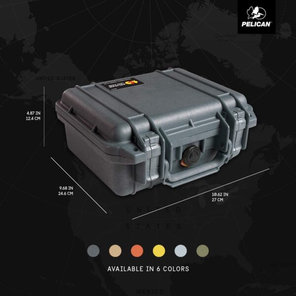 Pelican 1200 Case With Foam (Black) - Image 5