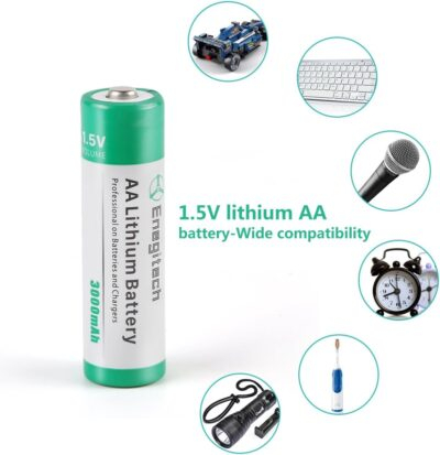 Premium 3000mAh AA Lithium Batteries: Ultimate Power for Your Smart Devices – 16-Pack for Blink Cameras, Doorbells, and Security Systems! - 이미지 5