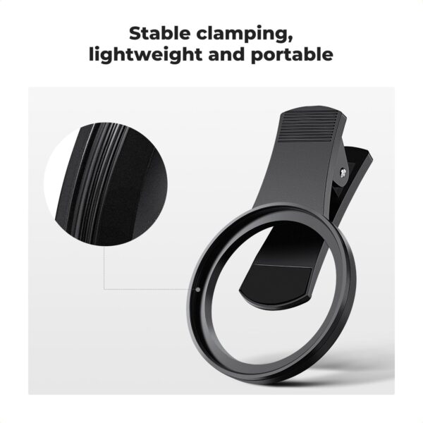 K&F Concept 52mm Clip-on CPL Phone Camera Lens Filter Kit, Circular Polarizer Polarizing Filter Compatible with iPhone 15 14 13 12 11 - Image 2