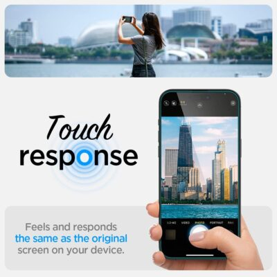 Ultimate iPhone 14 Pro Shield: Spigen GlasTR EZ FIT Tempered Glass Screen Protector (2-Pack) - Perfectly Case-Friendly & Sensor Safe! - 이미지 7