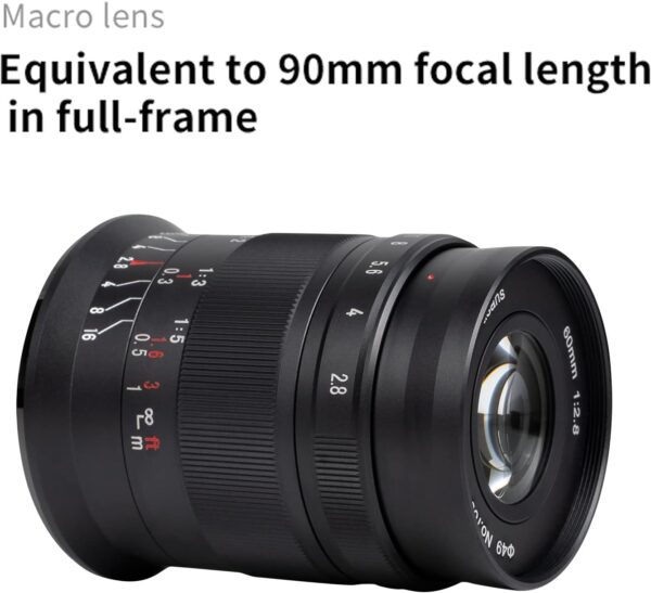 7artisans 60mm F2.8 II APS-C Macro Lens Manual Focus for M4/3 Mount Panasonic Olympus Cameras - Image 2