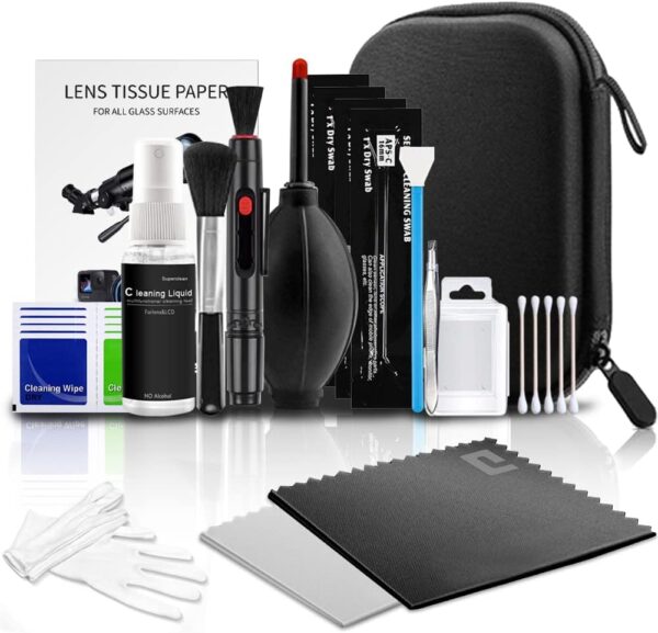Ultimate DSLR Care Pack: All-in-One Professional Camera Cleaning Kit with Waterproof Case and Essential Tools for Canon, Nikon, and Sony