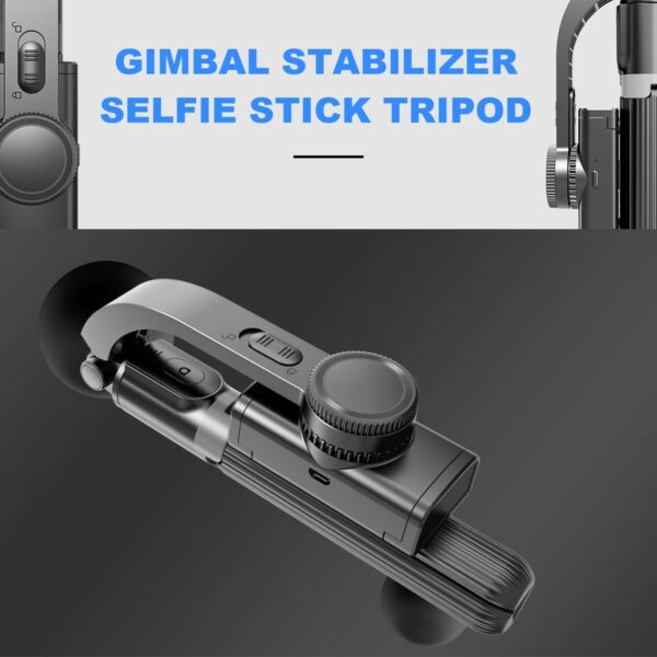 Gimbal Stabilizer for Smartphone ，with Retractable Selfie Stick and Tripod，1-Axis Multifunction Remote 360°Automatic Rotation， Auto Balance for iPhone/Android - Image 7