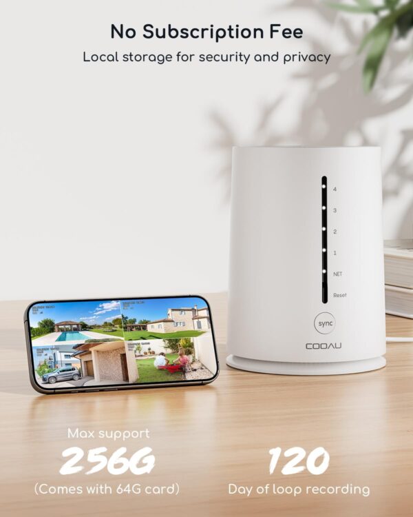"Ultimate Solar-Powered 4MP Outdoor Security Camera Kit: 360° Protection with Night Vision and No Monthly Fees!" - Image 2