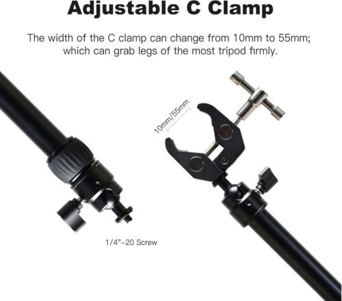 Accsoon Adjustable Dual Support Arms: Enhance Stability with Aluminum Alloy Tripod Stability System for Slider Rails - 이미지 3