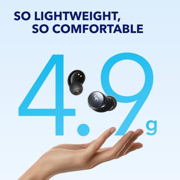 Soundcore by Anker Space A40 Adaptive Active Noise Cancelling Wireless Earbuds, Reduce Noise by Up to 98%, Ultra Long 50H Playtime, 10H Single Playtime, Hi-Res Sound, Comfortable Fit, Wireless Charge - Image 6