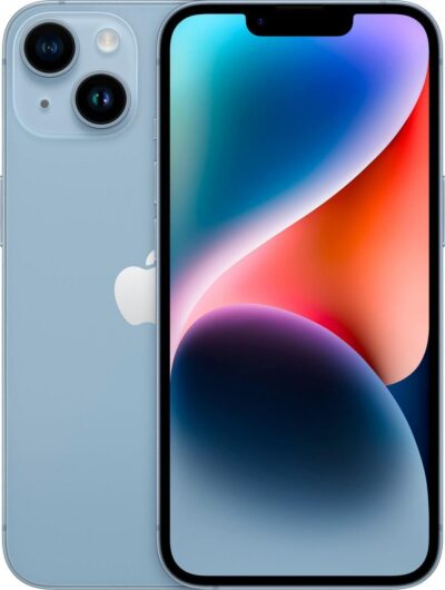 Revive Your Connection: Renewed Blue Apple iPhone 14 (128GB, Unlocked)