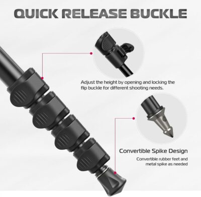 Versatile Voyager: ULANZI TB12 61-Inch Aluminum Monopod for Every Adventure - 이미지 4