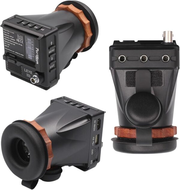 Portkeys LEYE III 4K 30P HDMI Electronic Viewfinder 3D LUT LCD Monitor 2.4 Inch Screen LCD EVF(Adjustable +8D~-3D) Customized Peaking Range and Use E6 Battery - Image 2