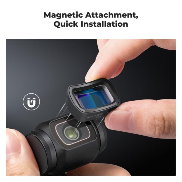Transform Your Footage: K&F Concept 1.2X Anamorphic Lens for DJI Osmo Pocket 3 with Stunning Blue Streak Effects! - Image 2