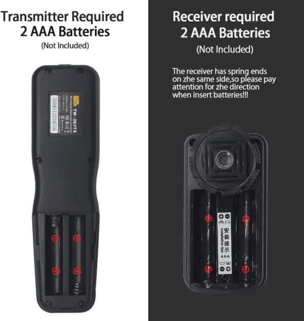 Pixel TW-283 E3 Wireless Shutter Release Cable Wired Remote Control Compatible Compatible for Canon XT XTi XS XSi T1i T2i T3 T3i T4i T5 T5i T6i SL1 EOS1300D 300D 60D 60Da 70D 80D - Image 9