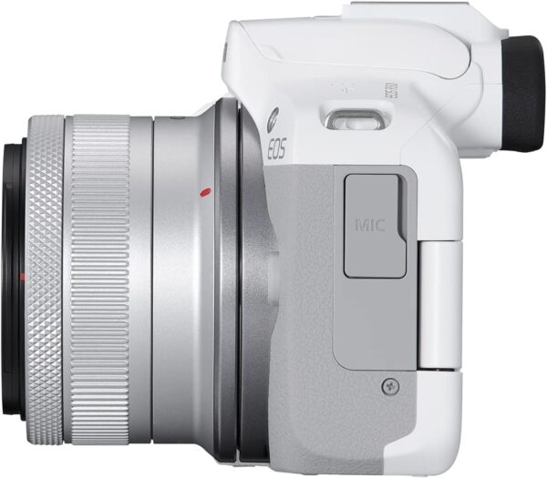 Capture Every Moment: The Canon EOS R50 Mirrorless Camera Kit with Versatile RF-S18-45mm Lens in Stunning White - Image 3