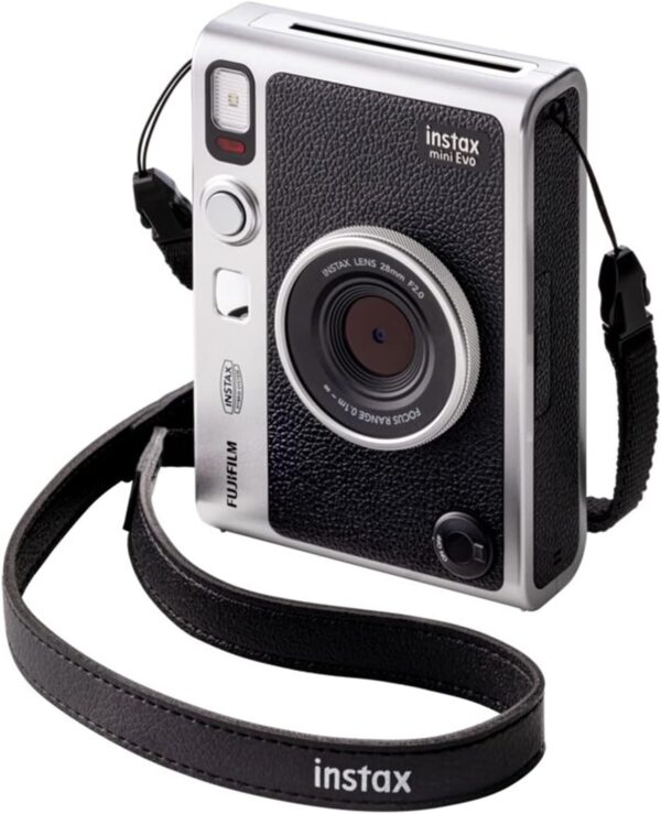 Capture the Moment: Fujifilm Instax Mini EVO Hybrid Instant Camera Bundle with Film, Memory Card & Chic Black Case! - Image 7