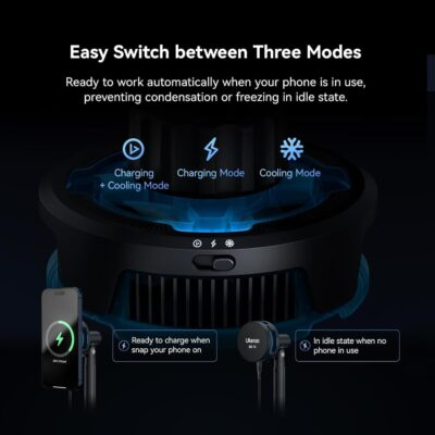Revolutionize Your Setup: ULANZI SK-10 Magnetic 3-in-1 Phone Stand with Cooling Fan & Wireless Charger! - 이미지 4
