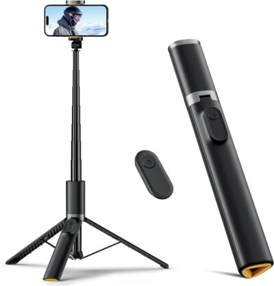 Capture Every Moment: The Ultimate 63" Selfie Stick Tripod for Smartphones with Wireless Remote