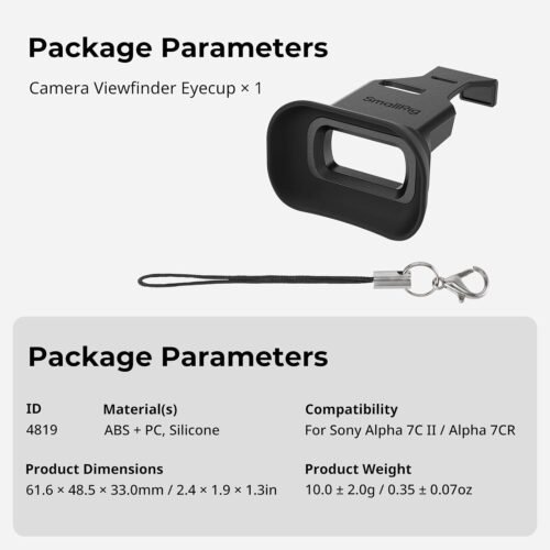 "Elevate Your Photography: Premium Eyecup for Sony Alpha 7C II/7CR - Soft Silicone with Lanyard for Enhanced Stability!" - 이미지 7
