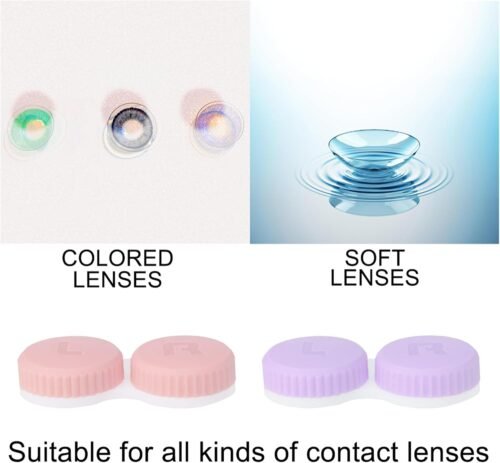 Vibrant 12-Piece Travel Contact Lens Case Set: The Perfect Portable Kit for Daily Adventures! - 이미지 5