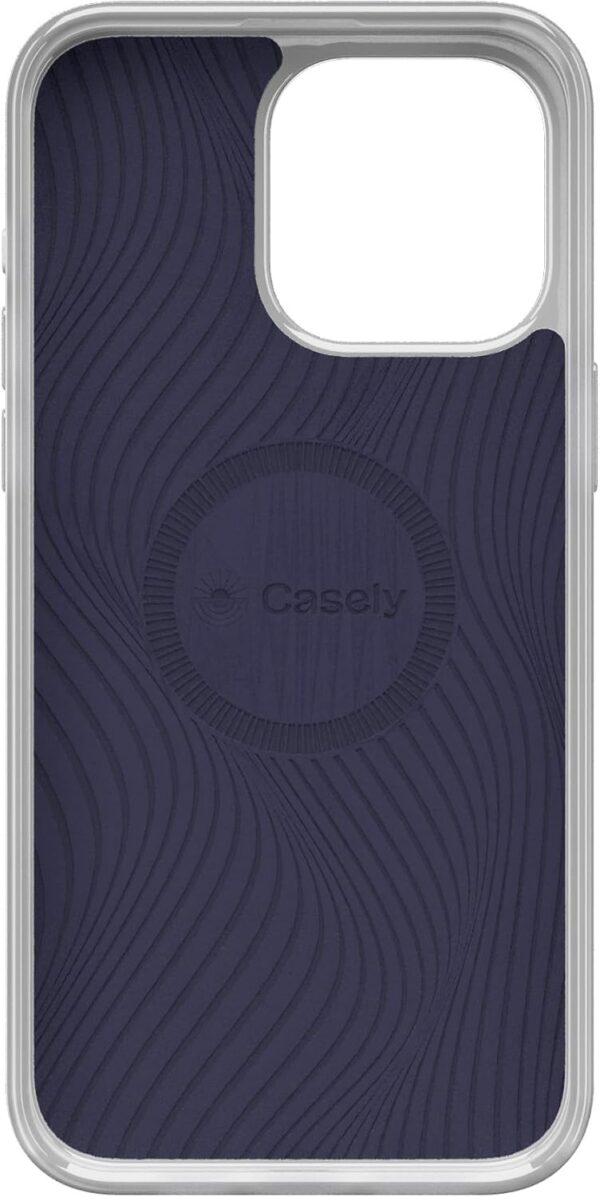 "Petal Power: Slim Navy Floral Case for iPhone 15 Pro - MagSafe & Action Ready!" - Image 9