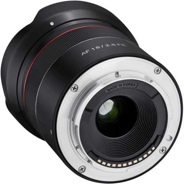 Samyang SYIO18AF-E AF 18mm F2.8 Wide Angle auto Focus Full Frame Lens for Sony E Mount, Black - Image 5
