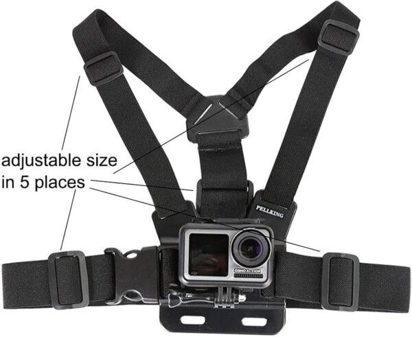 PellKing Mobile Phone Chest Mount Harness Strap Holder Cell Phone Clip Action Camera POV for Samsung iPhone Plus etc - Image 9