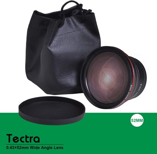 Tectra 52MM 0.43x Professional HD Wide Angle Lens (Macro Portion) for Nikon DSLR D3300 D3200 D3100 D5500 D5300 D5200 D5100 D7100 D7000 Cameras - Image 3