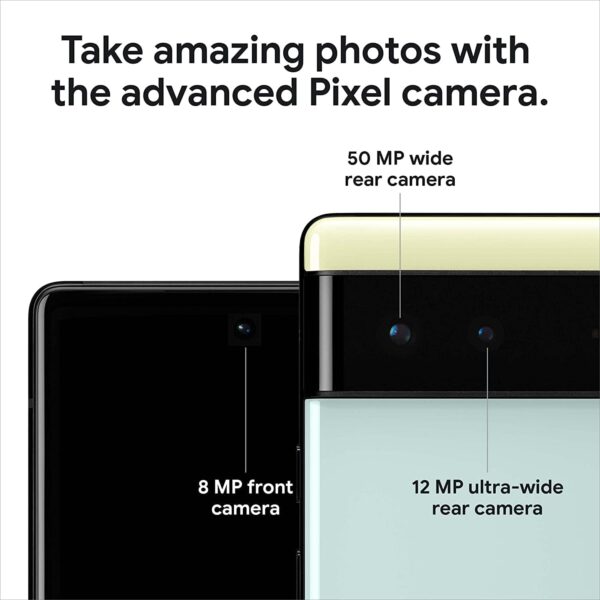 Google Pixel 6 – 5G Android Phone - Unlocked Smartphone with Wide and Ultrawide Lens - 128GB - Stormy Black - Image 4