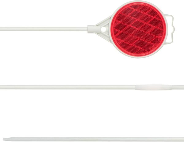 Reflective Driveway Markers,Snow Plow Markers,51 Inch Fiberglass Pole Double Sided Reflector for Driveway (Pack of 8) - Image 7