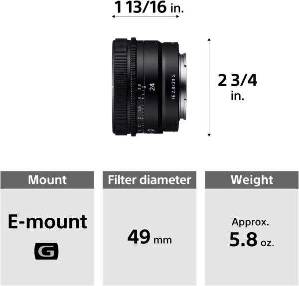 Sony FE 24mm F2.8 G Full-Frame Ultra-Compact G Lens - Image 13