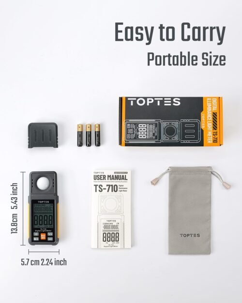 "TS-710 Pro Light Meter: Precision Luminosity Measurement with 180º Rotating Sensor - Illuminate Your World!" - 이미지 7