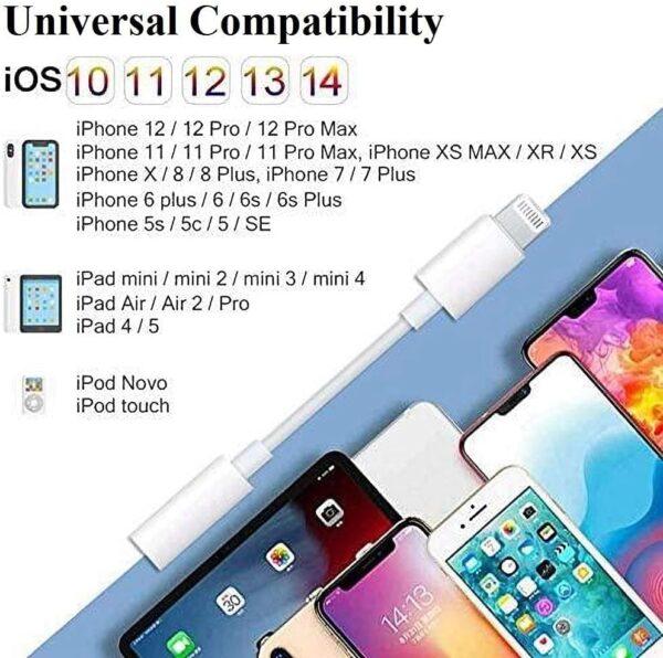Ultimate 3-Pack Lightning to 3.5mm Audio Adapter: MFi Certified for iPhone 14-7 Compatibility! - Image 4