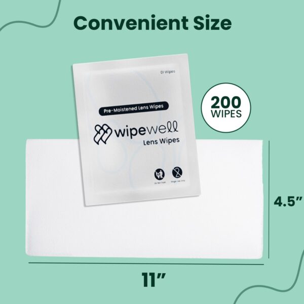 Crystal Clear Care: Streak-Free Anti-Fog Wipes for All Your Lenses – On-the-Go Convenience in 200 Individually Wrapped Packs! - Image 4