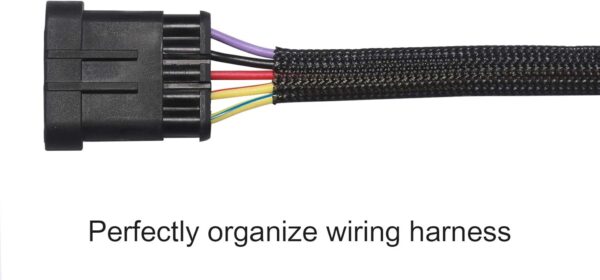 "Ultimate Protection: 100ft of Sleek Black Expandable Braided Cable Sleeving by Alex Tech" - Image 3