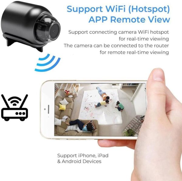 Mini 4G Wireless WiFi Camera 1080P HD with Night Vision & Motion Detection – Compact Spy Camera for Home, Baby, Pet & Car Monitoring (3pcs) - Image 2