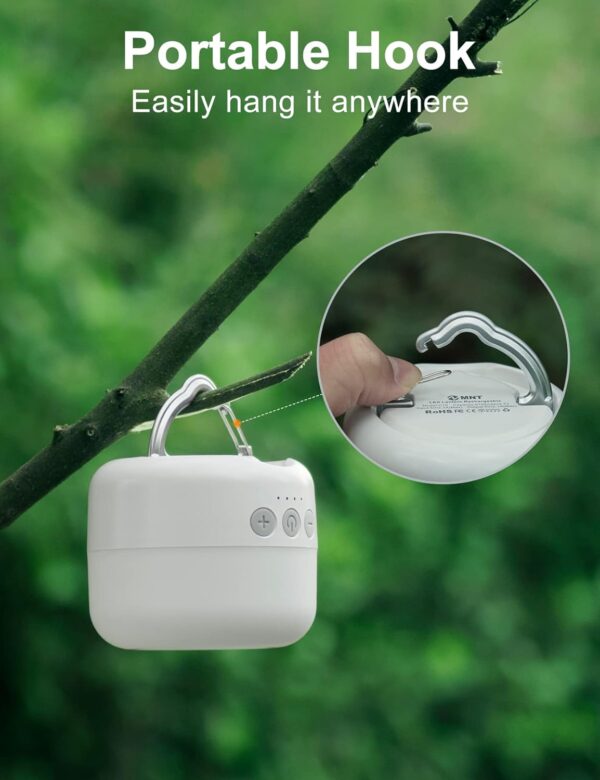LED Camping Lantern Rechargeable 1000LM, Up to 300H Running Time Camping Tent Light, 6700mAh Emergency Light for Hurricane, Power Outages, Home, Hiking, Water-Resistant - Image 4