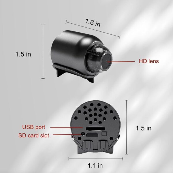 Mini 4G Wireless WiFi Camera 1080P HD with Night Vision & Motion Detection – Compact Spy Camera for Home, Baby, Pet & Car Monitoring (3pcs) - Image 4