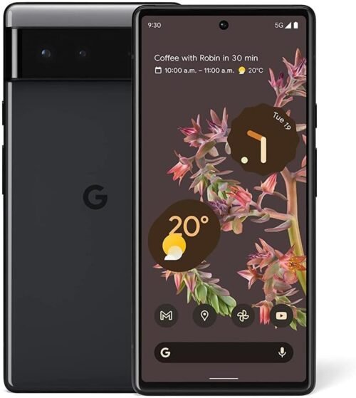 "Experience Innovation: Google Pixel 6 – Unlocked 5G Smartphone with Stunning Dual Lenses in Stormy Black"