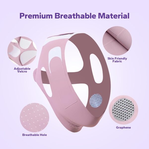 V-Line Lifting Chinstrap, V-Line Mask, Chinstrap for Sleeping, Reusable Face Strap, Chin Up Patch, V-Shaped Belt, Shaped Face Mask for Sagging - Image 3